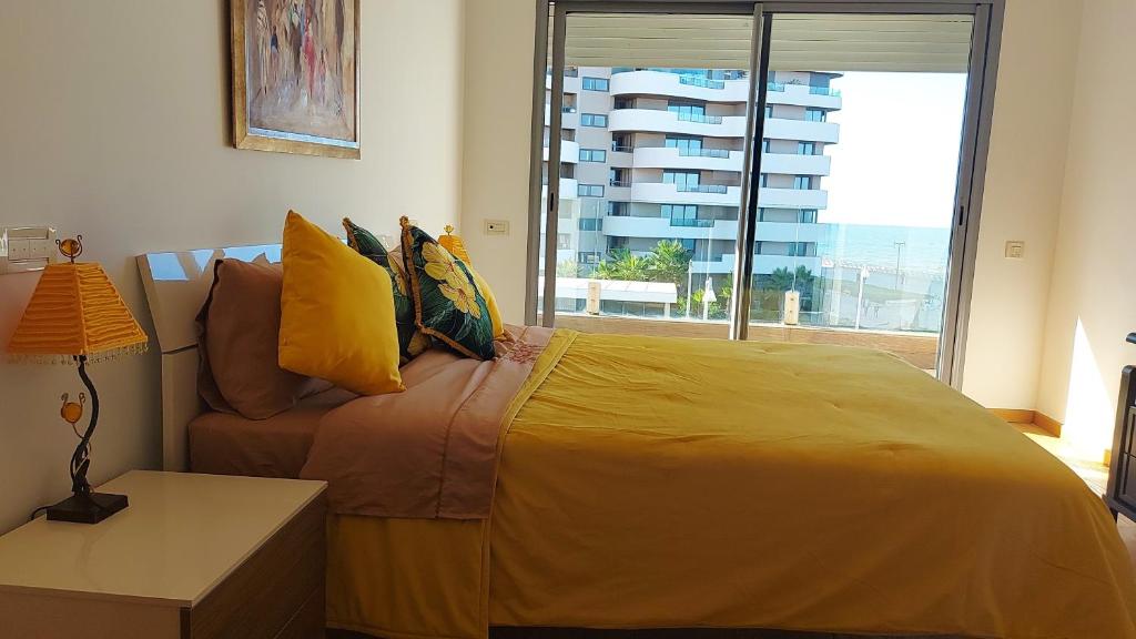 Apartment with 2 bedrooms in Casablanca with wonderful sea view enclosed garden and WiFi