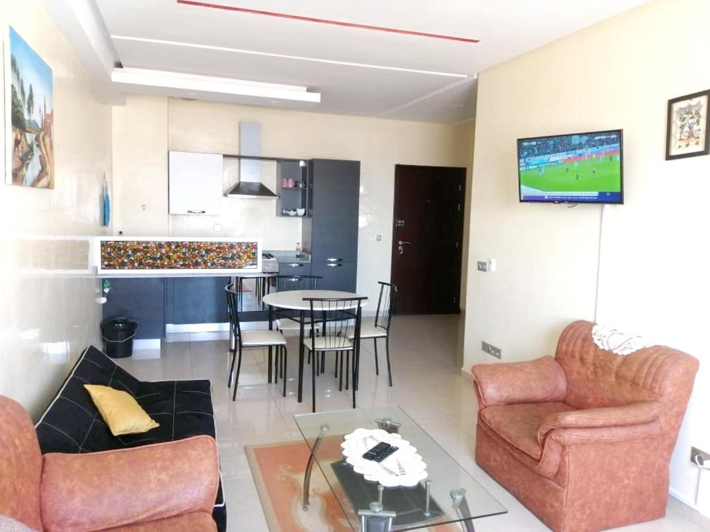 Apartment with one bedroom in Agadir with wonderful mountain view shared pool furnished garden 5 km from the beach