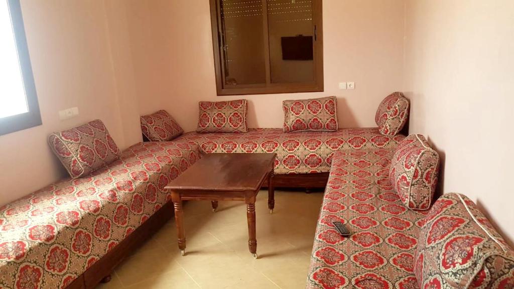 Apartment with one bedroom in Agadir with wonderful sea view and enclosed garden 100 m from the beach